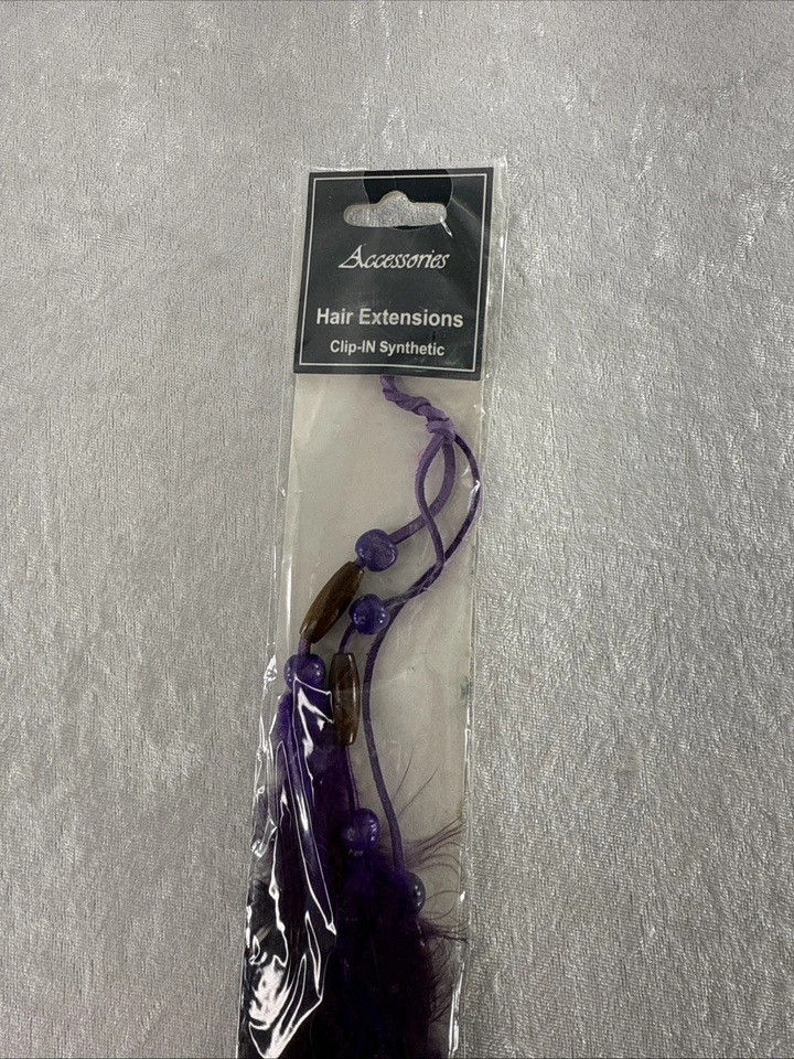 Extensión de cabello de pluma de moda colorida resaltados instantáneos, diseño de clip a presión Foto 2 de 4