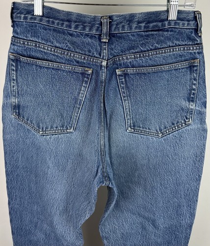 Vintage 90s LANDS END Mom Jeans 31x28 ACTUAL Tapered Leg Faded Distressed Grunge - Picture 8 of 13