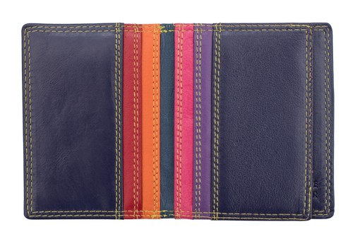 NEW RFID SAFE London Green Multi Colour Leather Credit Card Holder Wallet Boxed - Picture 3 of 7