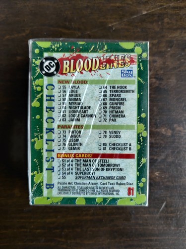 Skybox Bloodline DC Comics komplettes Basisset mit 81 Karten - Bild 2 von 2