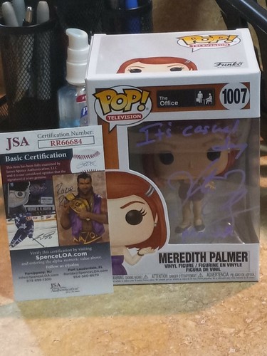 Kate Flannery Actress The Office signed Meredith Funko Pop Figure JSA RR66684