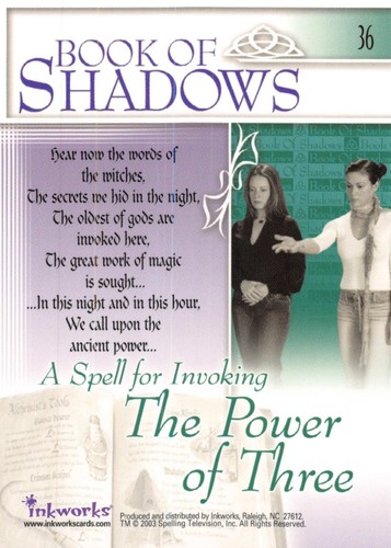 2003 INKWORKS CHARMED THE POWER OF THREE PICK-A-CARD 1-72 BASE TRADING CARDS - Picture 73 of 145
