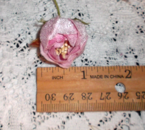 L ROSA Terciopelo Sombrerería ROSAS COL 6 piezas Muñeca Cissy Sombreros y otros usos artesanales - Imagen 3 de 5