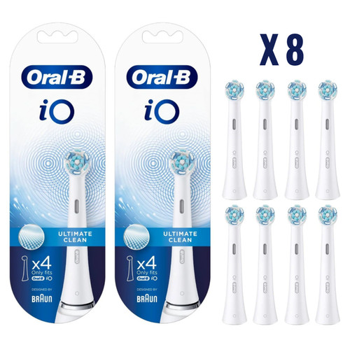 Spazzole di ricambio originali Oral-B iO Ultimative Clean 2/4/8 pezzi nero bianco NUOVO - Foto 12 di 16