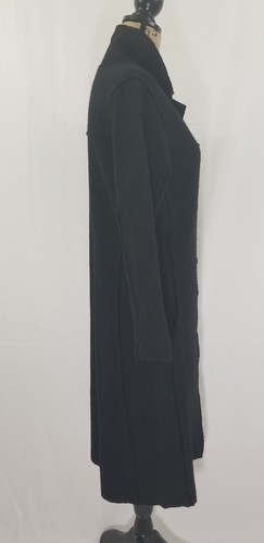Femme Sz Boutonné Ps Manteau Classique Noir 100 Bas Herman Laine Geist P6xqwwF