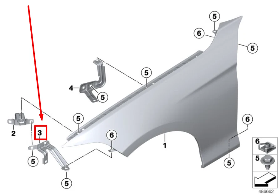 NEU BMW 2 F87 VORDERE LINKE KOTFLÜGEL -SEITENPLATTE 41358067657 