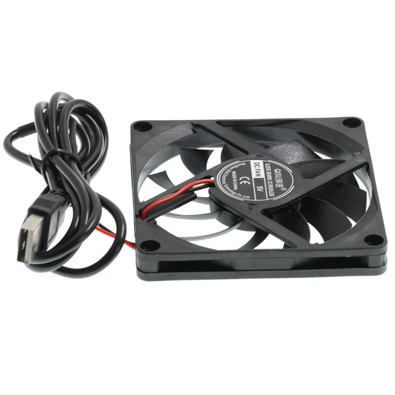 8010 Cooling Fan Mini Silent Brushless Fans DC 5V USB Plugs 80x80x10mm - Image 4 of 4