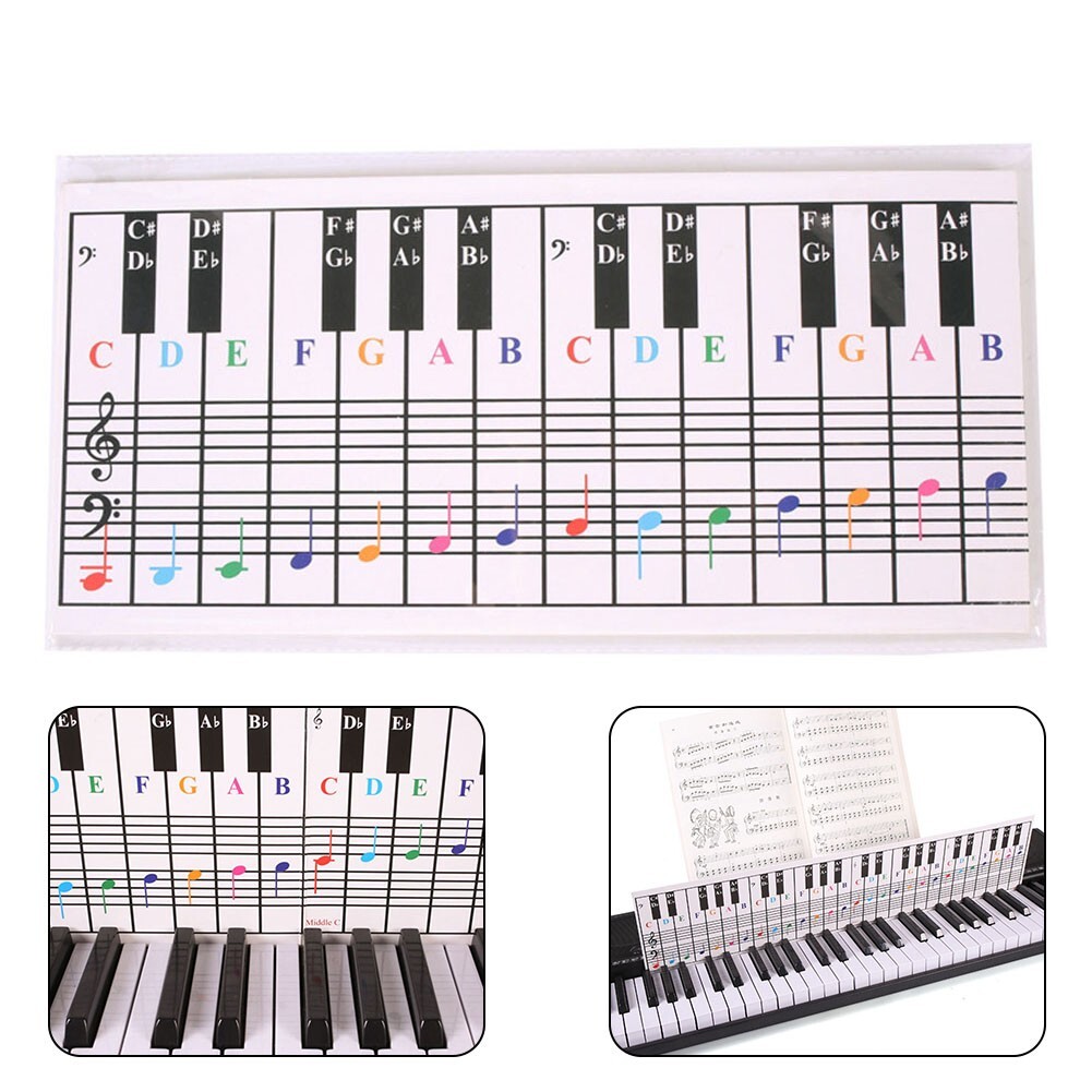 Chord Chart 650x155x1mm Accessories Chart Chord For Begineers Keyboard
