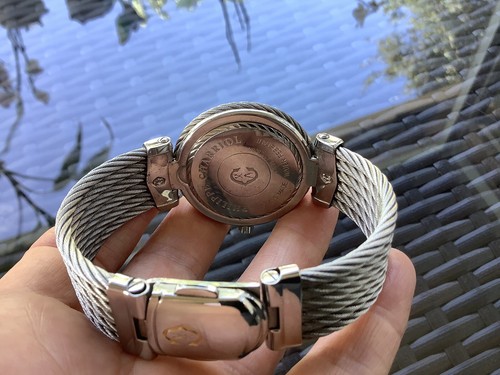 RELOJ PHILIPPE CHARRIOL 38MM 2/TONO 6 FILAS CABLE CON ESFERA AZUL - Imagen 7 de 10