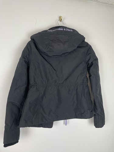 Abercrombie Fitch Woman’s Winter Jacket Black Purple Size XXS NWT - Picture 7 of 7