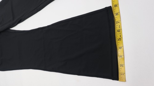 Women's Bootcut Yoga Pants Dress High Waisted Workout Leggings Bootleg L Black - Picture 10 of 13