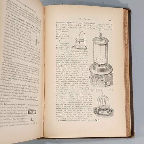 Antique Book 1860 Principles of Physics Natural Philosophy Benjamin Silliman HC - Foto 11 di 21