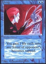 1x Lifetap Heavy Play, English 2nd Edition Unlimited MTG Magic