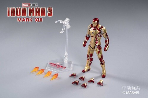 action figure Marvel IRON MAN Mark XLII MK42 Extremis Prodigal Son ZD Toys - Imagen 2 de 12