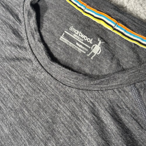 Smartwool Men's Merino Wool 150 Base Layer Long Sleeve Gray Size Large - 第 2/6 張圖片