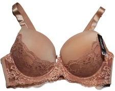 Mamia Lingerie Size 40DD TAN Lace Wired Bra Style BR4164LDD2 Women's NWT
