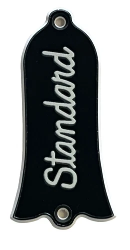 Guitar Pickguard Parts For Gibson Epiphone Guitar Truss Rod Cover 2 Holes Black