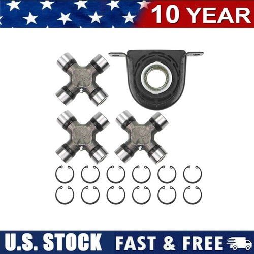 Rear Drive shaft Carrier Bearing and U Joint kit Ford 99-10 F250 F350 SD H08 PA - Picture 1 of 7