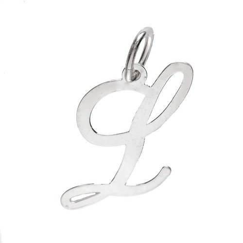 Ciondolo Alfabeto Ciondolo Argento Sterling 925 Iniziale Grande Scritta Lettera A - Z - Foto 13 di 24