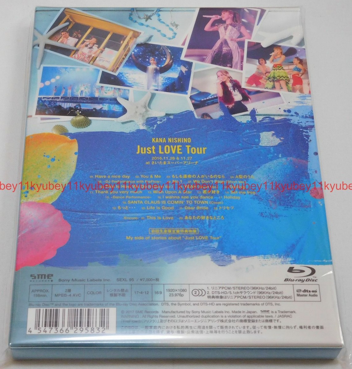 New Nishino Kana Just LOVE Tour First Limited Edition Blu