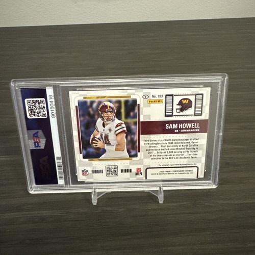 2022 Contenders Rookie Ticket Sam Howell RC AUTO Variation PSA 9 - Picture 4 of 4