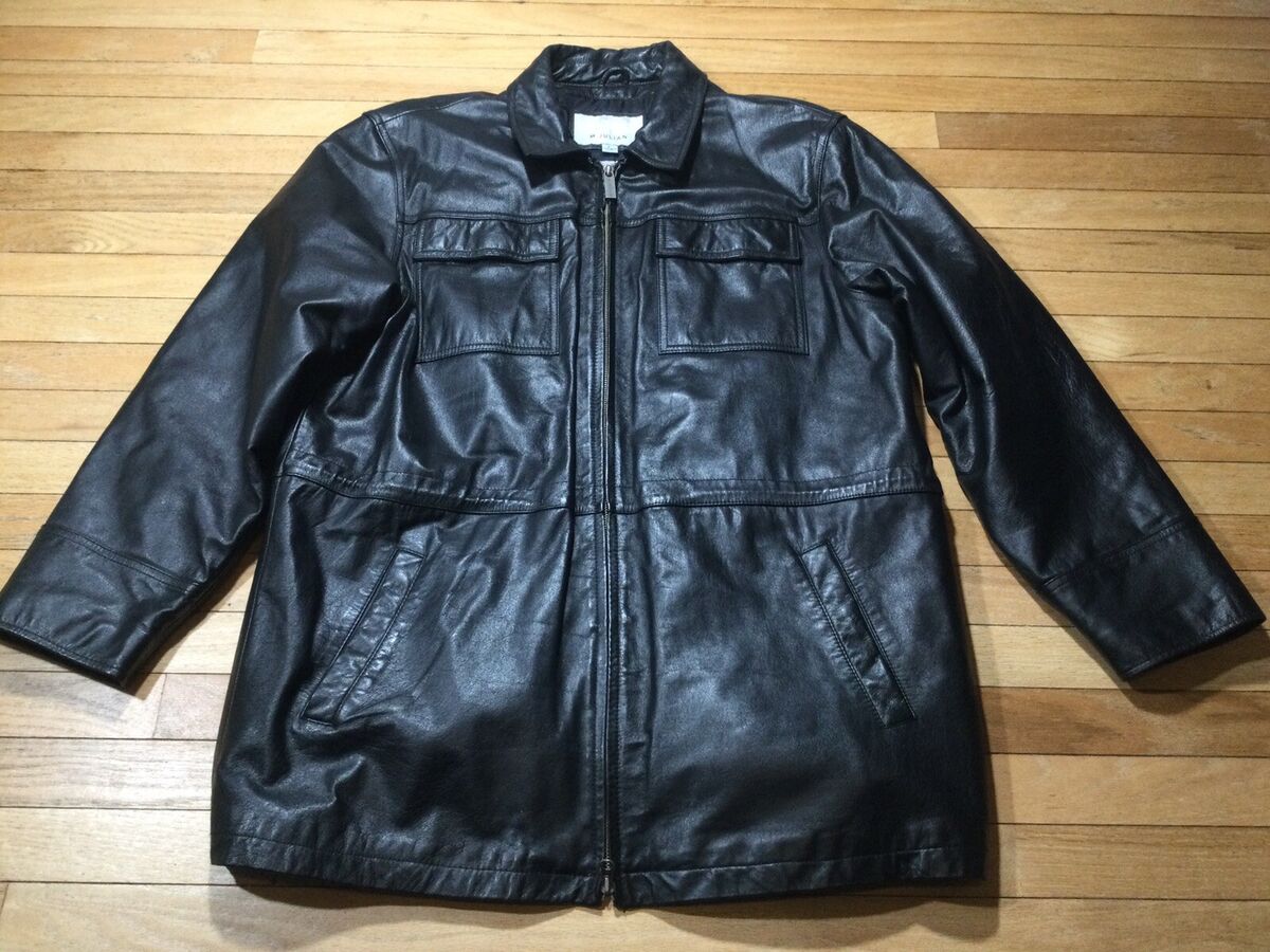 Wilsons Leather M. Julian Jacket Men's L Black Genuine Wilsons Leather M. Julian Jacket Men's L Black Genuine