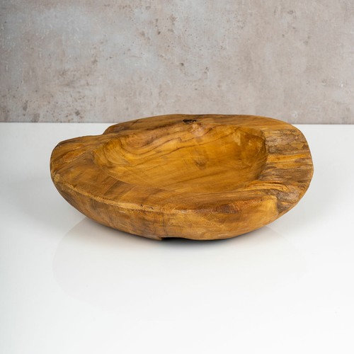 Schüssel Schale Teakholz 30cm 40cm 50cm Teak Massiv Holz Obstschale Holzschale - Bild 3 von 16