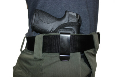 Houston IWB Kydex Holster For Glock 26/27/33 - Right Hand, Carbon Fiber Finish, Soft Suede Lining 4 thumbnail image