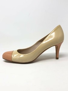 L-K-Bennett-London-40-Heels-9-5-Classic-Beige-Pink-Patent-Leather-Pumps-Cap-Toe