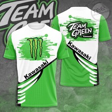 Team Green Kawasaki Racing 2025 3D T-shirt, Size S-5XL