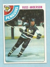 1978-79 Topps Hockey Russ Anderson #156 Pittsburgh Penguins NM/MT