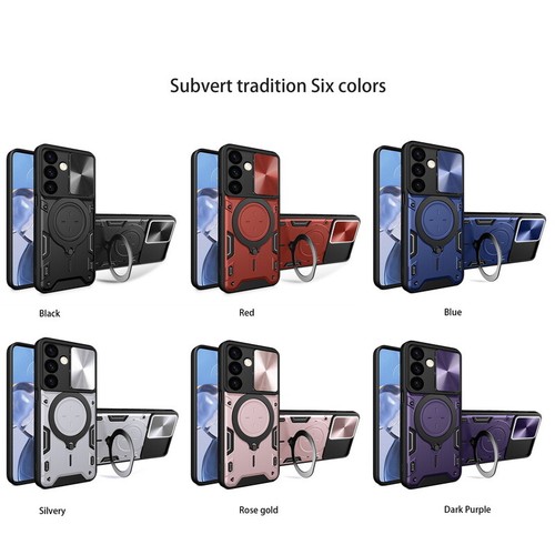 For Samsung S24 S23 Ultra S22 S21 FE A54 Slide Camera Magnetic Holder Case Cover - Picture 7 of 18