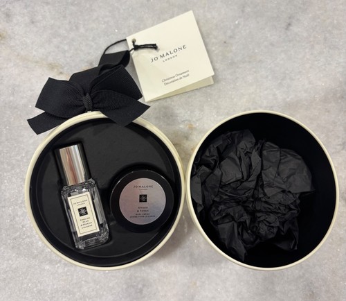 NWT Jo Malone London Christmas Ornament 2 Piece Set - Travel Fragrance and Creme - Picture 3 of 8