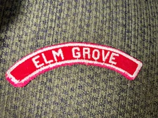 Elm Grove Red and White Boy Scout Community Half Strip