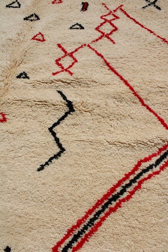 Alfombras Beni Ourain, alfombra marroquí peluda blanca beniourain, alfombra bereber, decoración del hogar - Imagen 8 de 9