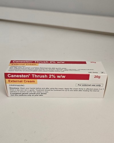 Canesten Thrush Cream 20g | Soothes Itching & Irritation | 2% | Thrush Relief - Picture 2 of 2