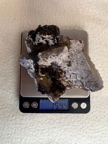 Sphalerite Wurtzite? Calcite Quartz Crystal Cluster Mineral 15oz 437g - Picture 11 of 11