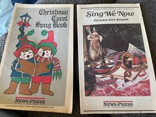 Vintage 7 Christmas Carols Songbooks News-Press 85,86,87,88,89,92,94