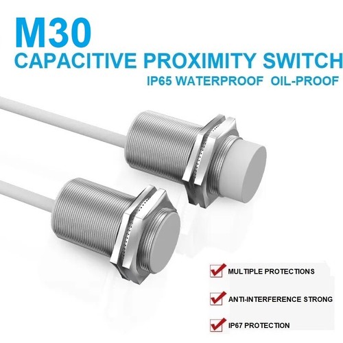 Capacitive Proximity Switch M30 24V Capacitor Proximity Sensor Non-Metal Counter - Picture 1 of 24