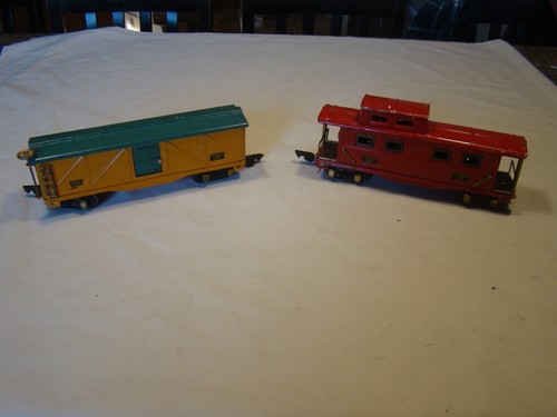 Vintage American Flyer Spur O Blech Güterwagen & Begleitwagen Modelleisenbahnen