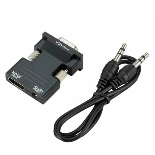 VGA zu HDMI Adapter Full HD 1080P Audio Video Konverter Laptop PC zu HD AV HDTV - Bild 2 von 10