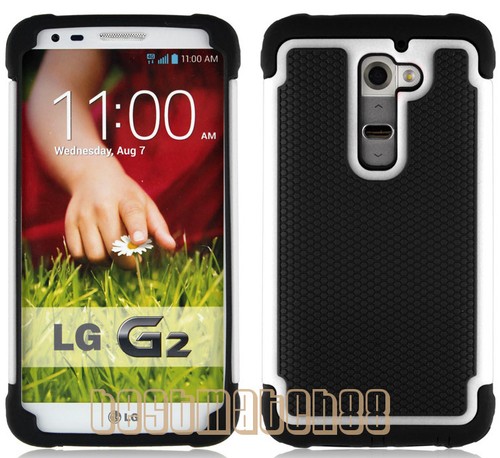 for LG cover G2 rugged rubber silicone shook proof  case triple layer LG G 2 - Picture 5 of 12