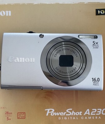Canon PowerShot A2300デジタルカメラシルバージャンク Canon Digital Camera Powershot A2300 Silver 5X Optical Lens