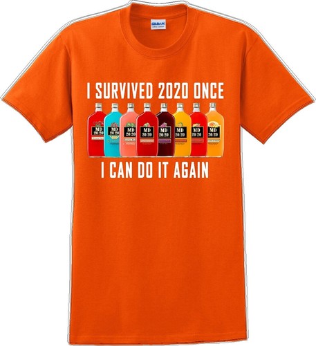 I Survived 2020 once I can do it again - lustiges T-Shirt - Bild 11 von 15