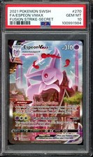 PSA 10 GEM MINT Espeon VMAX 270/264 Alt Art Secret Fusion Strike 2021 Pokemon