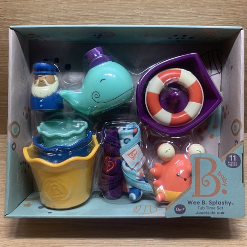 Baby Wee B. Splashy  Baby Toy Tub Time Playset 0+ Months 11 Pieces - Picture 1 of 5