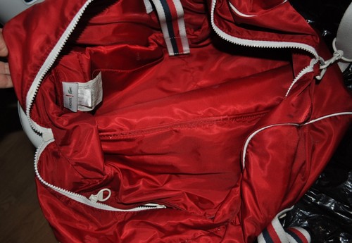 Vintage Lacoste duffel Gym bag - Red golf tennis large - Picture 5 of 11