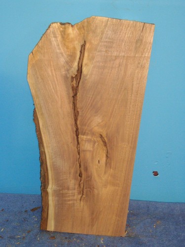 # 6389 Losa de borde vivo de nogal negro madera artesanal 25" L 13 1/4" W 1 9/16" T - Imagen 1 de 2