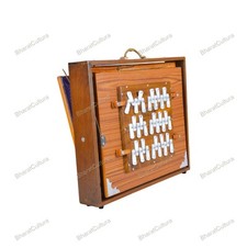 New Indian Professional Multi Bellow 36 Notes, Sur Peti, Shruti Box TeakWood