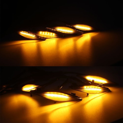 Luces ámbar de rejilla de 6 LED de 4 piezas para Toyota 4Runner 2014 2015-2019 lente ahumada EE. UU. - Imagen 9 de 12